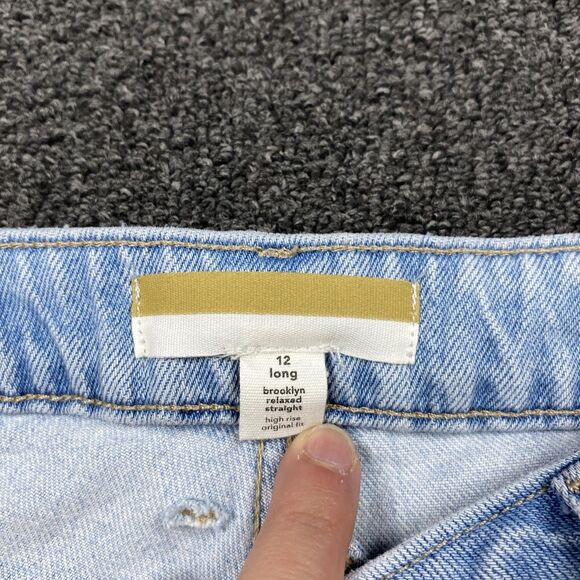 NEW Maurice’s Jeans Goldie Blues Brooklyn Relaxed Straight Ankle Size 12 Long - Picture 3 of 7